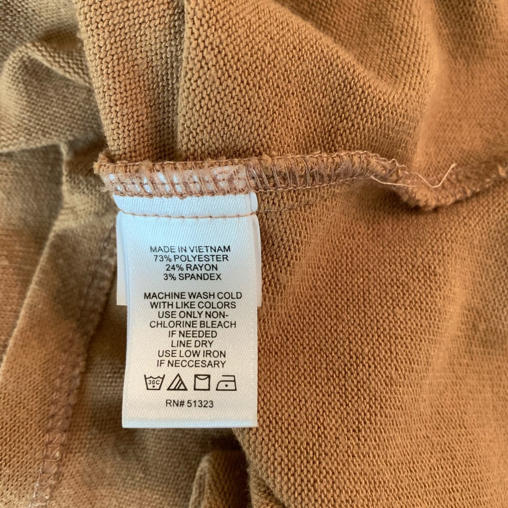 1. State X Jaime Shrayber Camel Surplice Knit Top - image 5